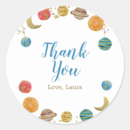 Adesivo Planetas Chá de fraldas Espacial Exterior Largura 