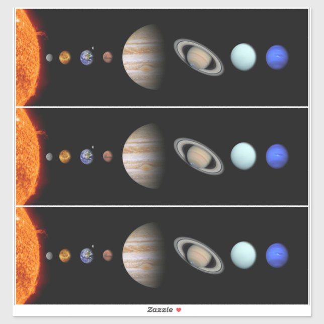 Adesivo PLANETAS DO SISTEMA SOLAR 14" Sq. Skin Sticker (Folha)