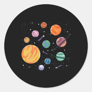 Adesivo Planetas do Sistema Solar — Sistema Espacial de Ci