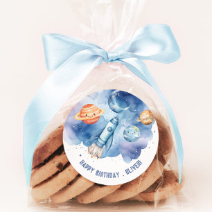 Adesivo Planetas exteriores Festa de aniversário Boy