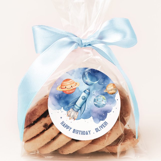 Adesivo Planetas exteriores Festa de aniversário Boy (Criador carregado)