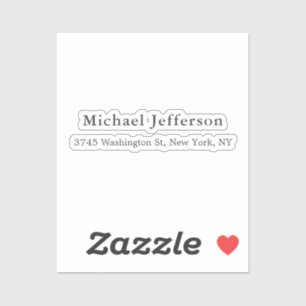 Adesivo Planície Elegante Clássica Única Branca Preta