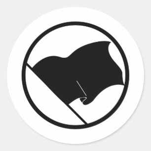 Adesivo Planície roxa verde preta da bandeira nenhum vazi