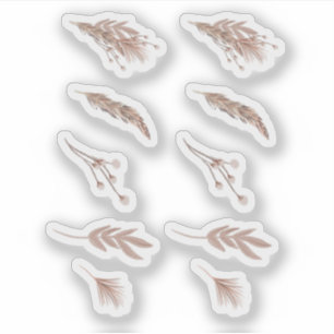 Adesivo Planner de Trigo Pampas Desenhado à Mão