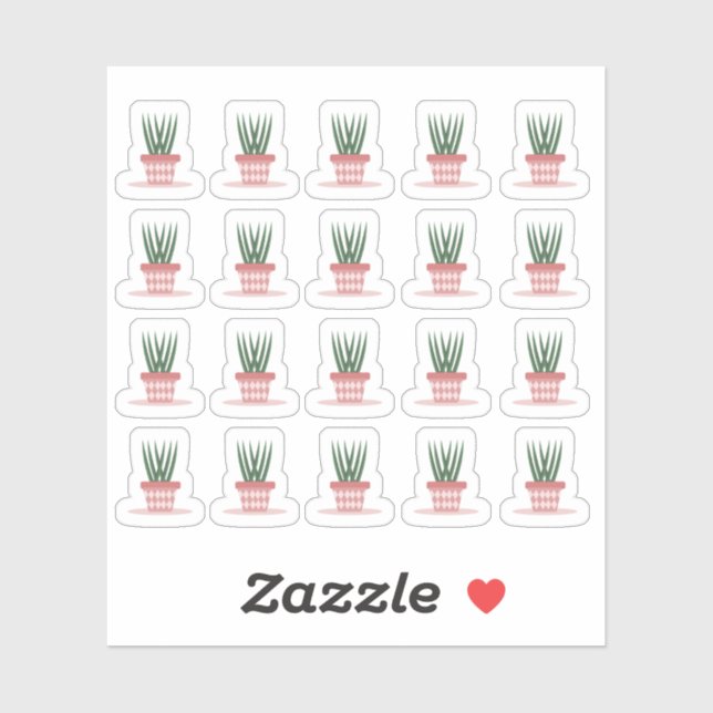 Adesivo Planner moderno de Cobra de plantas domésticas (Folha)