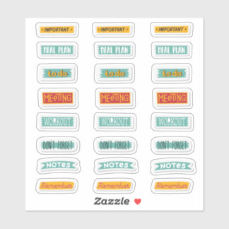 Adesivo Planner Stickers Pack