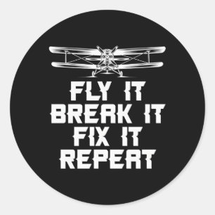 Adesivo Plano Controlado Por Rádio - Plano Piloto Rc - Pla