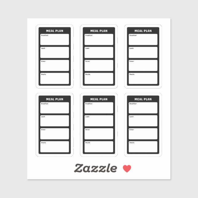 Adesivo Plano das Refeições (Folha)