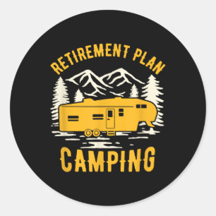 Adesivo Plano de Aposentadoria - Camping - Para Acampantes