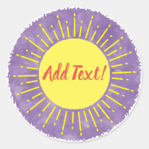 Adesivo Plano de Fundo do Chá de fraldas de Aquarela Sunsh