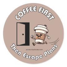 Adesivo Planos de Café Primeiro e Depois de Fuga