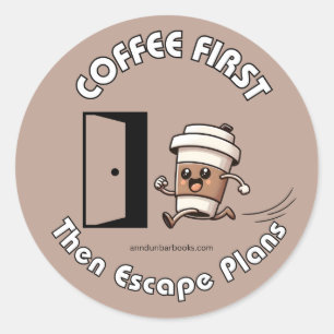Adesivo Planos de Café Primeiro e Depois de Fuga