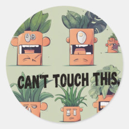 Adesivo Plant Pals: Plantas Domésticas com Personalidade A