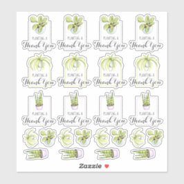 Adesivo Planta De Família Obrigado Pun