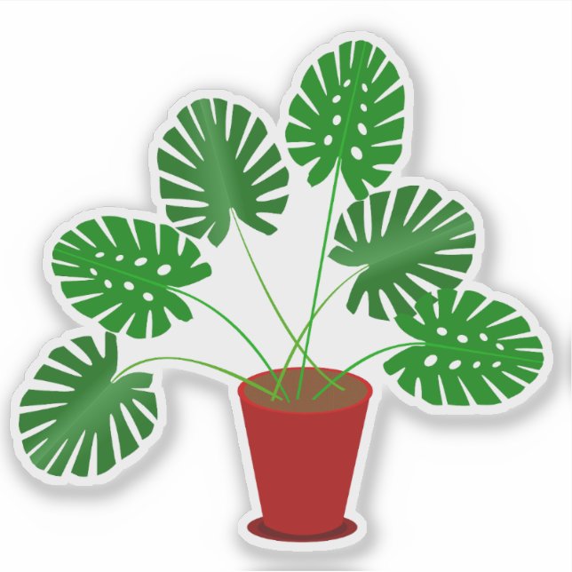 Adesivo Planta Monstera do Dia das Mães (Frente)