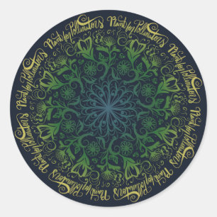 Adesivo Planta para polinizadores arte de jardinagem diver