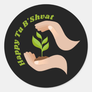 Adesivo Planta Verde Feliz Tu B'shvat / Bishvat