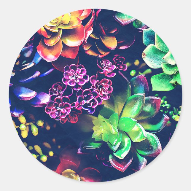 Adesivo Plantas Coloridas (Frente)
