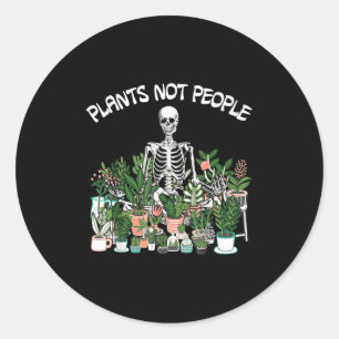Adesivo Plantas Não Pessoas Esqueleto Engraçado