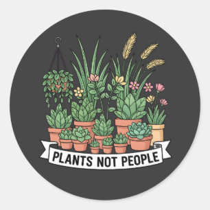 Adesivo Plantas Não Pessoas Roupa engraçada para jardine
