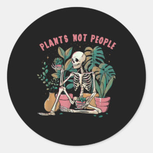 Adesivo Plantas Não Pessoas Skeleton Spooky Season Happy H