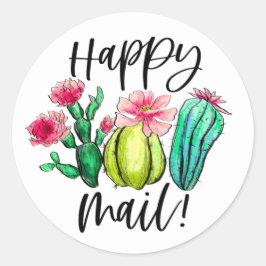 Adesivo Plantas Suculentas De Cactus Brilhantes E-Mail Fel