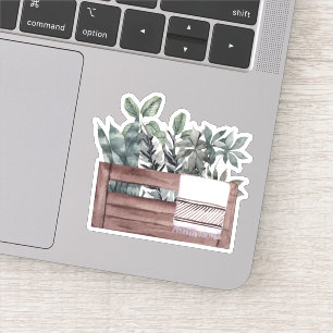 Adesivo Plantas Vedadas - Vinheta Verde