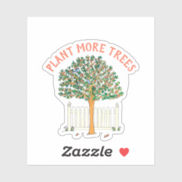 Adesivo Plante Mais Árvores Pessegueira