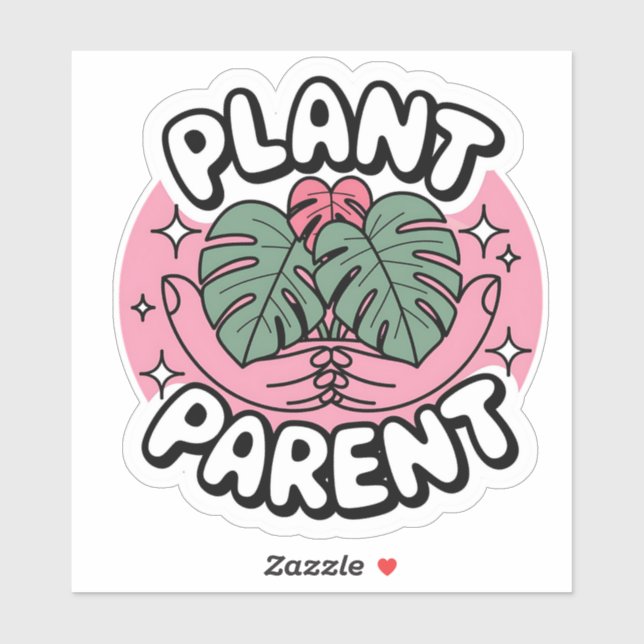 Adesivo Plante principal com Monstera e Sparkles Sticker (Folha)