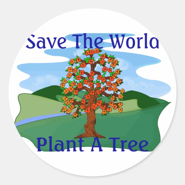 Adesivo Plante Uma Árvore (Frente)