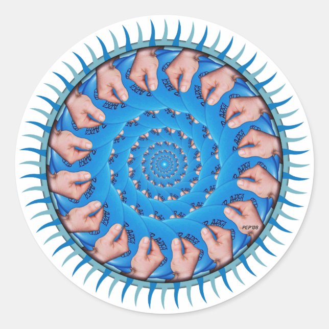 Adesivo Plástico azul (Frente)