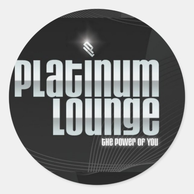 Adesivo Platinum Lounge (preto) (Frente)
