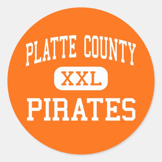 Adesivo Platte County - Pirates - High - Platte City (Frente)