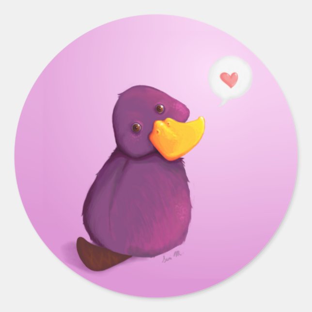 Adesivo Platy Love: Stickers (Frente)