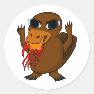 Adesivo Platypus de respiração de incêndio