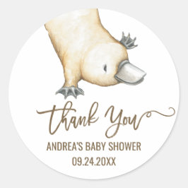 Adesivo Platypus Neutral Australiano Obrigado