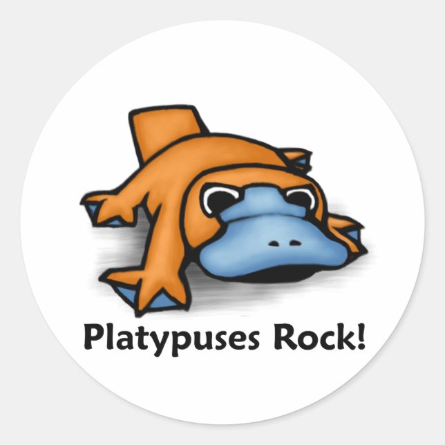 Adesivo Platypuses Rock! (Frente)