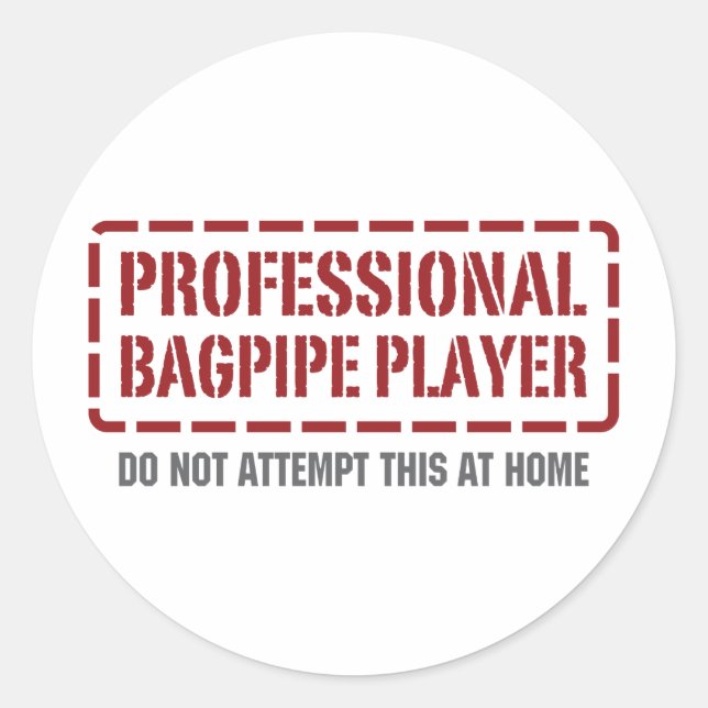 Adesivo Player de Bagpipe profissional (Frente)