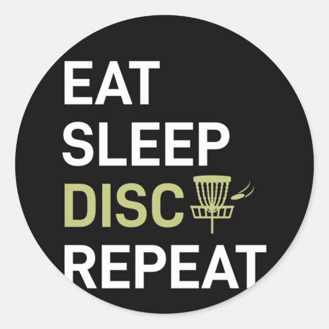 Adesivo Player de Golfe de Disco | Repetir Golf De Disco D (Frente)