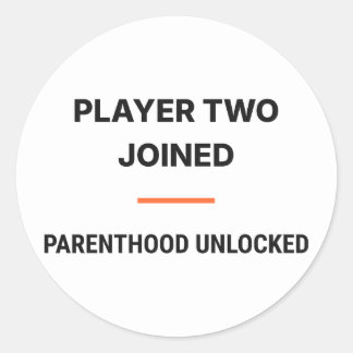 Adesivo Player Two Joined Parenthood Unlocked Sticker