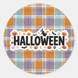 Adesivo Playful Halloween Plaid