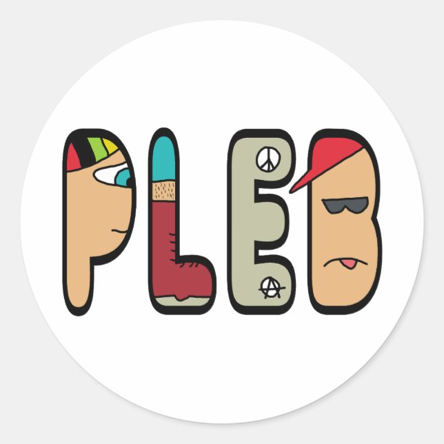 Adesivo Plebeu (Frente)