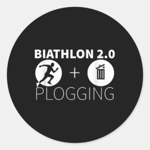 Adesivo Plogging Biathlon 2.0 Corrida E Pr Ambiental