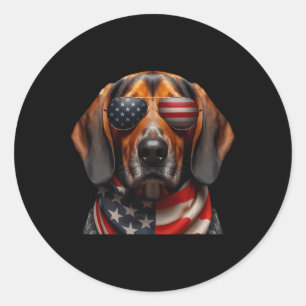 Adesivo Plott Hound Dog 4 De Julho Independência Americana