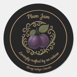 Adesivo Plum Velvet – Gourmet Jam Label