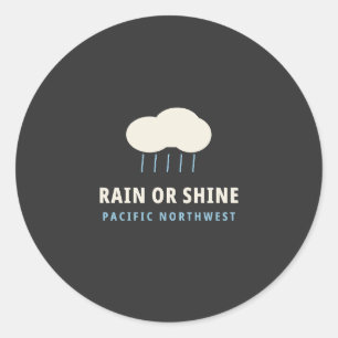 Adesivo PNW Chuva ou Sol Camiseta Chuva PNW