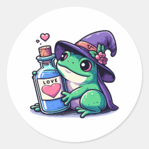 Adesivo Poção de amor kawaii de bruxa