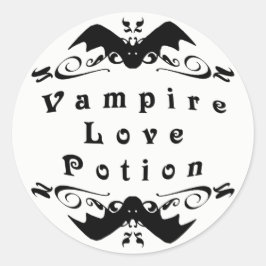Adesivo Poção de amor o Dia das Bruxas do vampiro