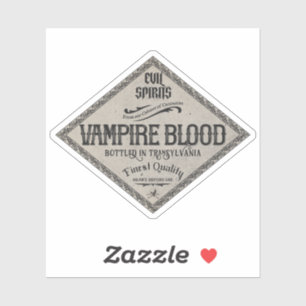 Adesivo Poção de Magia de Sangue de Vampiro de Halloween F