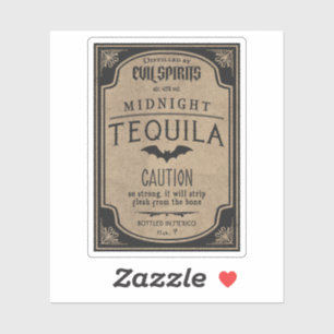 Adesivo Poção de Tequila da Meia-Noite dos Espíritos Maus
